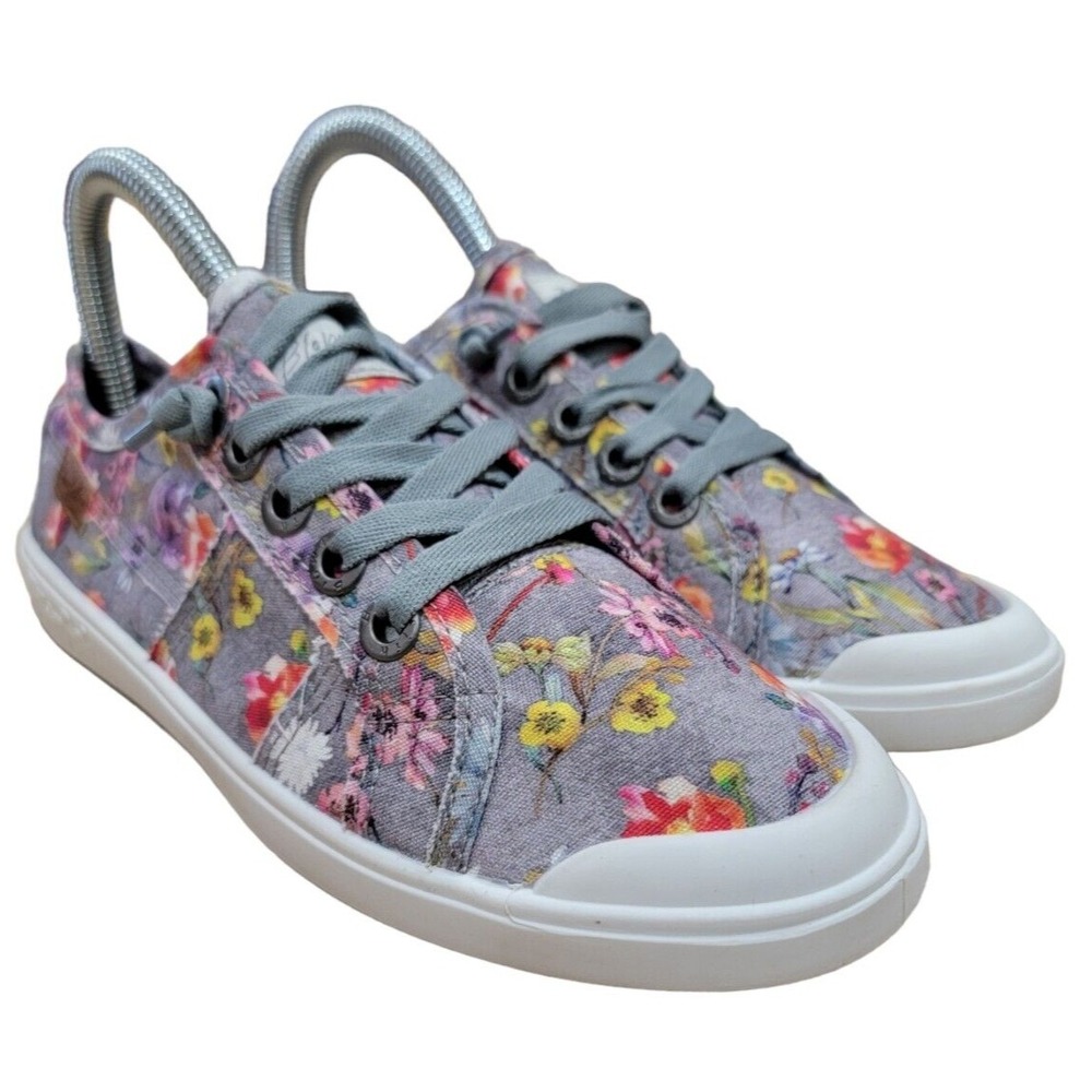 Blowfish Malibu Womens Multicolor Falling Flowers Casual‎ Floral Sneakers Sz 6 M
